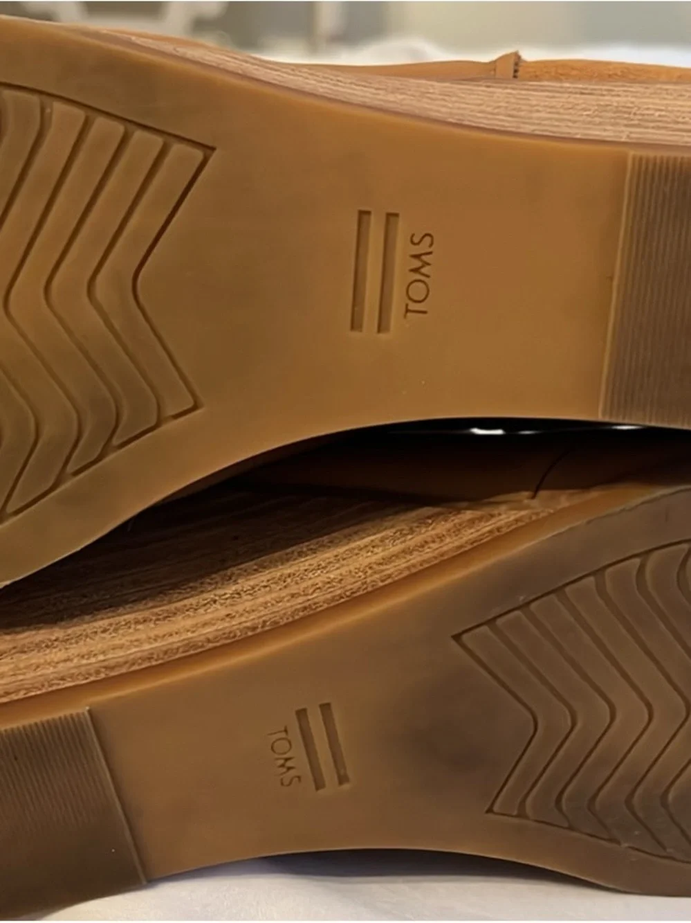 Toms Clare Wedge Ankle Boots - Tan